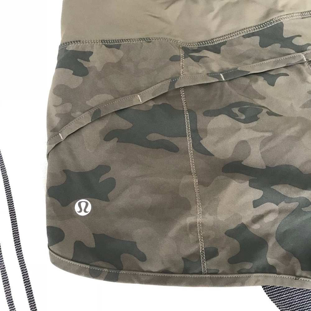 Green camo speed shorts